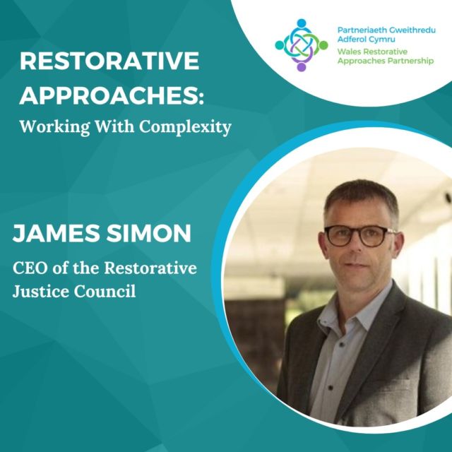 We are delighted to announce our first guest speaker for our upcoming conference
"Restorative Approaches: Working with Complexity"

James Simon CEO of the Restorative Justice Council

Don't miss out! Book your tickets in the link in our bio 🎫