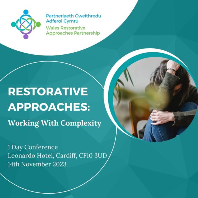 Limited spaces available! Join us for our Working with Complexity conference, 14th November in Cardiff. There will be guest speakers from a range of fields including housing, education, counselling and communities. Find out more and purchase tickets here, limited spaces available: https://loom.ly/hL4YPto